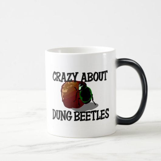 Crazy over Dung Beetles Magische Mok (Rechts)