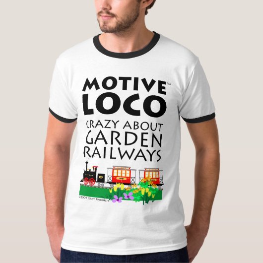 Crazy over Garden Railways T-shirt (Voorkant)