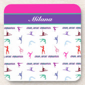 Crazy Over Gymnastiek Bier Onderzetter (Voorkant)