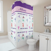 Crazy Over Gymnastiek Douchegordijn (In situ)