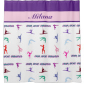 Crazy Over Gymnastiek Douchegordijn (Voorkant)