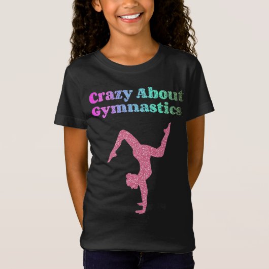 Crazy Over gymnastiek Handstandaard Onderdruk lett T-shirt (Voorkant)