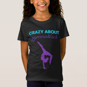 Crazy Over Gymnastiek Paars en Aqua T-Shirt
