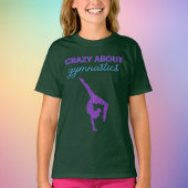 Crazy Over Gymnastiek Paars en Aqua T-Shirt