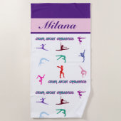 Crazy Over Gymnastiek Strandlaken (Voorkant)