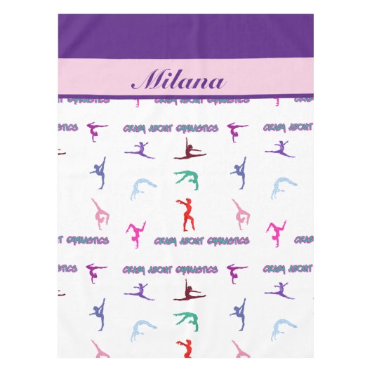 Crazy Over Gymnastiek Tafelkleed (Voorkant)