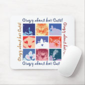 Crazy over haar katten muismat (Met muis)