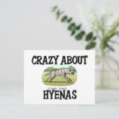 Crazy over Hyenas Briefkaart (Staand voorkant)