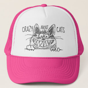 Crazy over kattenkat Lady Trucker Hat Trucker Pet