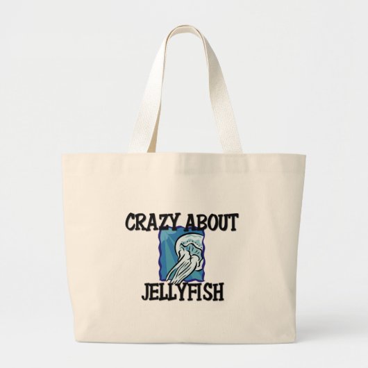 Crazy over kwallen grote tote bag (Voorkant)