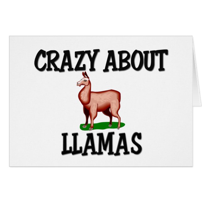 Crazy Over Llamas (Voorkant Horizontaal)