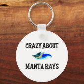 Crazy over Manta Rays Sleutelhanger (Voorkant)