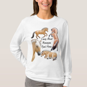 Crazy over Noorse paarden T-shirt
