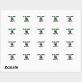 Crazy Over Ocelots Ronde Sticker (Vel)
