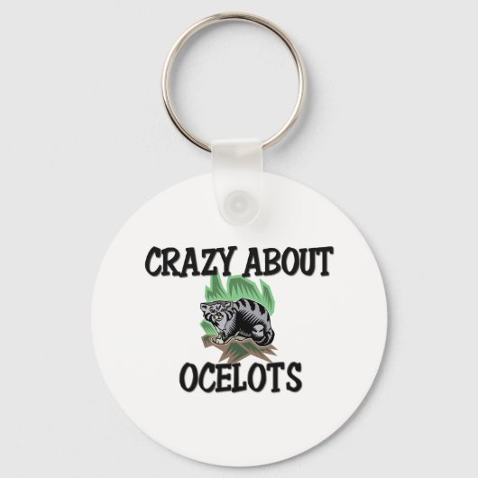Crazy Over Ocelots Sleutelhanger (Voorkant)