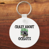 Crazy Over Ocelots Sleutelhanger (Voorkant)