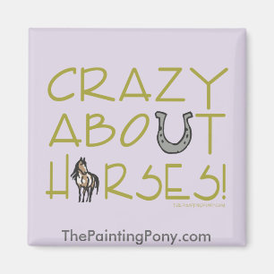 Crazy over paarden magneet