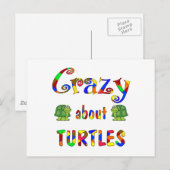 Crazy over schildpadden briefkaart (Voorkant / Achterkant)