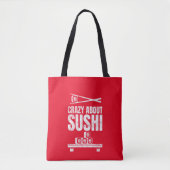 Crazy Over Sushi Canvas tas (Voorkant)