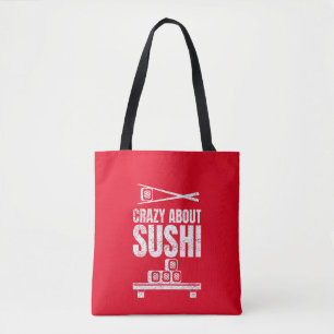 Crazy Over Sushi Canvas tas