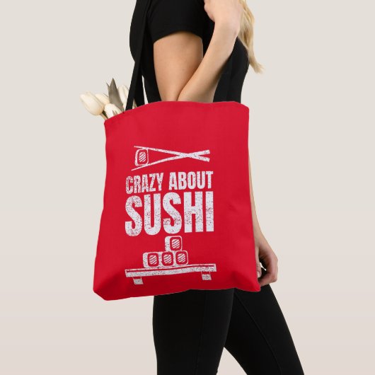 Crazy Over Sushi Canvas tas (Dichtbij)