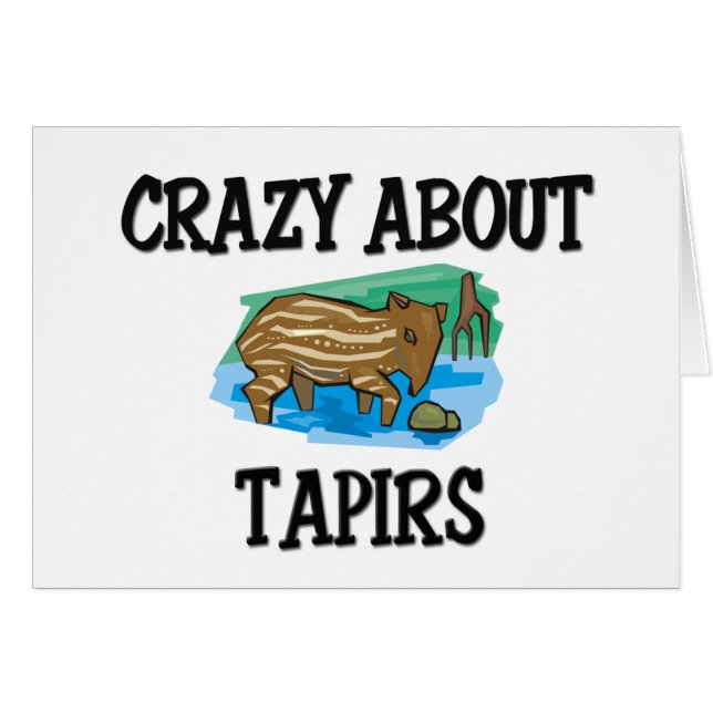Crazy Over Tapirs (Voorkant Horizontaal)