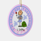 Crazy over tuinieren keramisch ornament (Rechts)