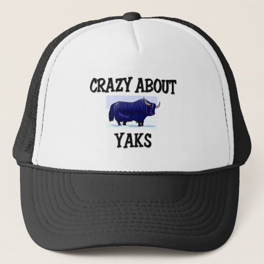 Crazy Over Yaks Trucker Pet (Voorkant)