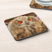 Crazy Paint - Owl Bier Onderzetter (Linkerzijde)