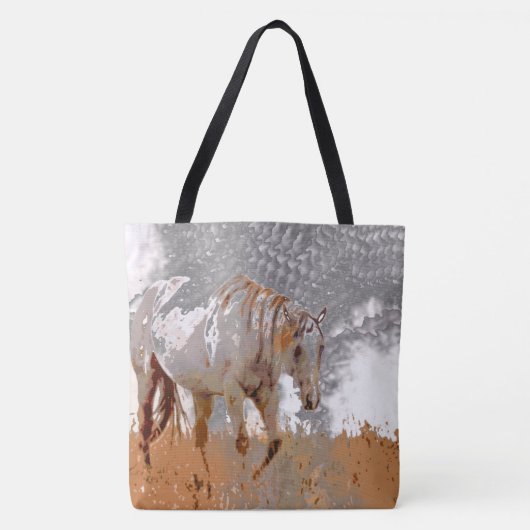 Crazy Paint - Paard Tote Bag (Voorkant)