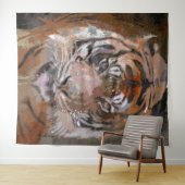 Crazy Paint - Tiger Wandkleed (In Situ (horizontaal))