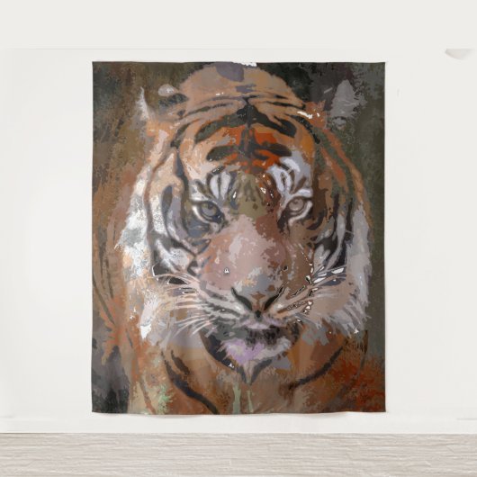 Crazy Paint - Tiger Wandkleed (Voorkant)