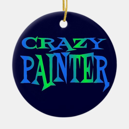 Crazy Painter Keramisch Ornament (Voorkant)