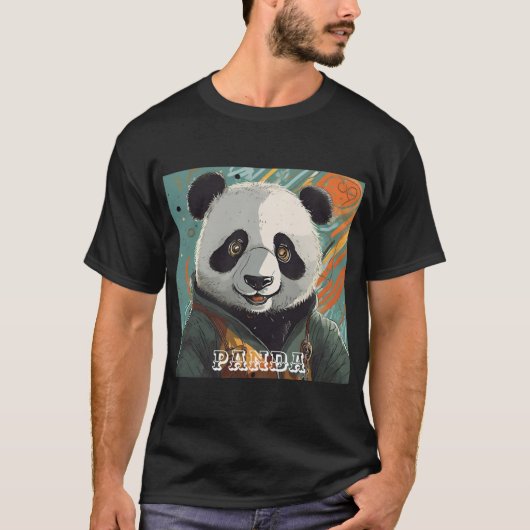 Crazy panda T-shirt ontwerp (Voorkant)
