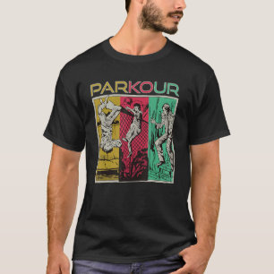 Crazy Parkour Freestyle Running Jumper City Tricke T-shirt