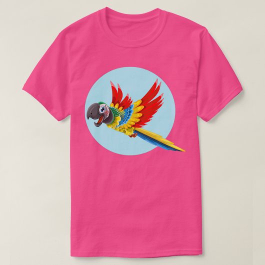 Crazy parrot 1 t-shirt (Design voorkant)