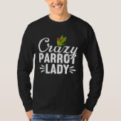Crazy Parrot Lady Cherry headed Conure T-shirt (Voorkant)
