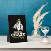 Crazy Parrot Lady Fotoplaat (Zijkant)