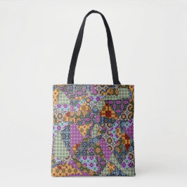 Crazy Patchwork Tote Bag