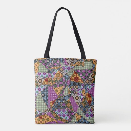 Crazy Patchwork Tote Bag (Achterkant)