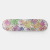 Crazy Pattern Rainbow Hearts Meisjes Skatedeck Persoonlijk Skateboard (Horizontaal)
