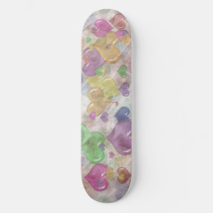 Crazy Pattern Rainbow Hearts Meisjes Skatedeck Persoonlijk Skateboard