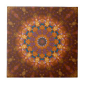 Crazy Pave Patio Mandala Tile Tegeltje (Voorkant)