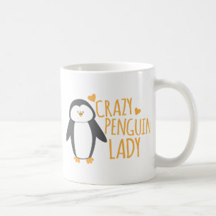 Crazy Penguin Lady Koffiemok