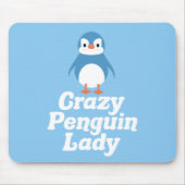 Crazy Penguin Lady Muismat (Voorkant)