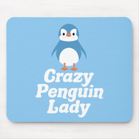 Crazy Penguin Lady Muismat (Voorkant)