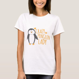 Crazy Penguin Lady T-shirt