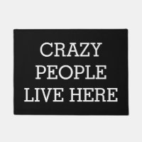 Crazy People Live Hier Black Grapny