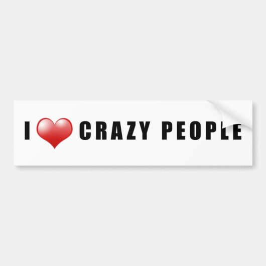 Crazy People Love Sticker (Voorkant)