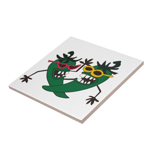 Crazy Peppers Tegeltje (Zijkant)